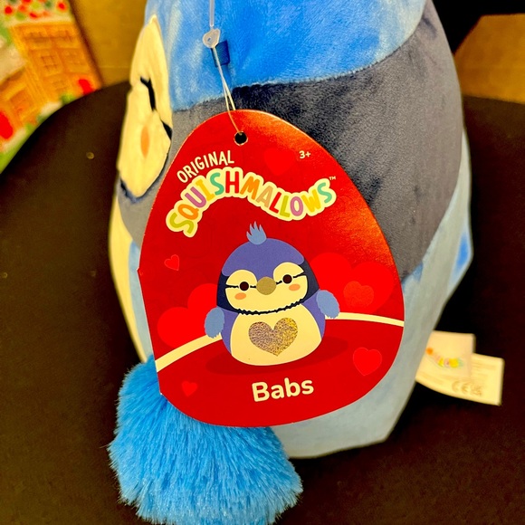 Squishmallows Babs the Blue Jay 8" Stuffed Plush Valentines 2023 Collection - Picture 2 of 3